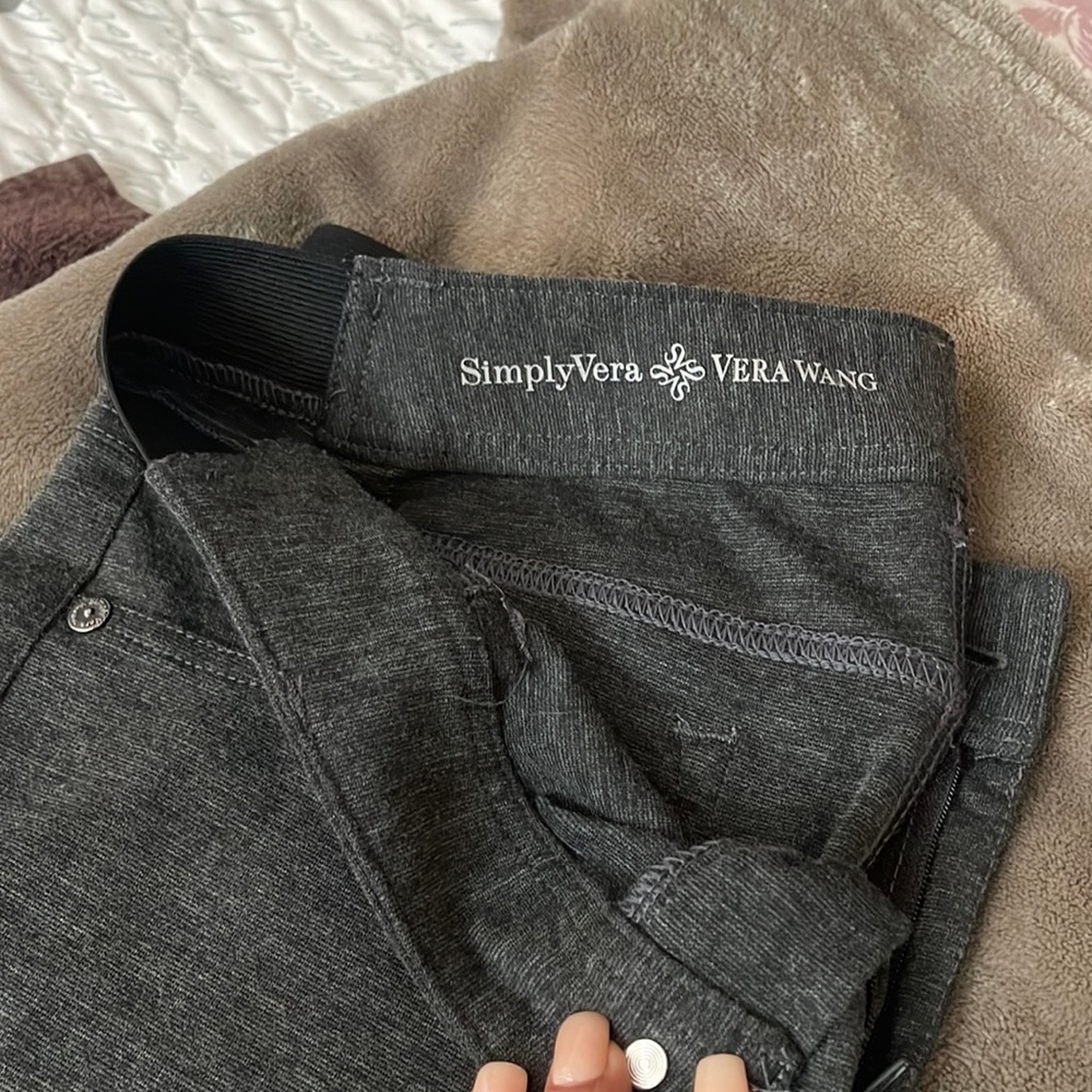 Simply Vera Vera Wang tummy control leggings with stretchy bands on the waist
